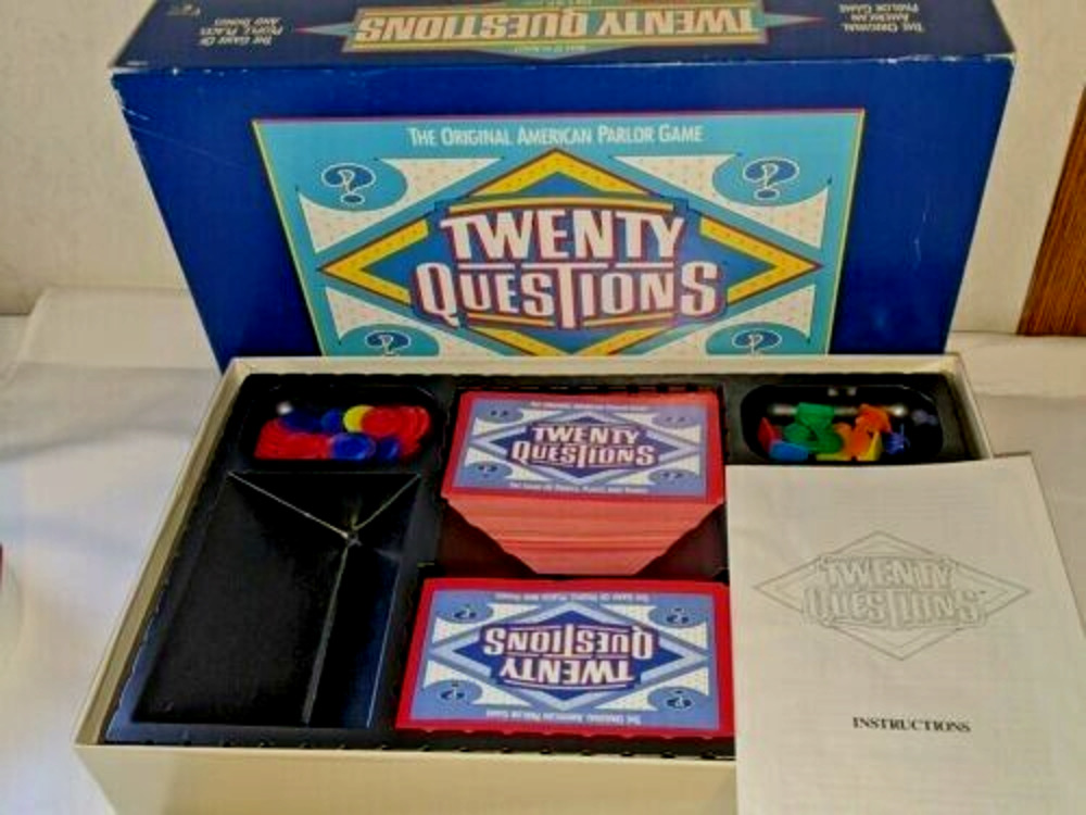 1988 Twenty Questions Board Game 2-4 Players - Used - Complete - Good Condition